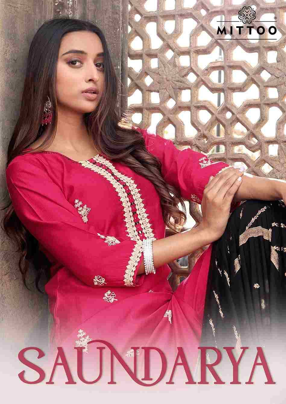 Saundarya By Mittoo 4001 To 4005 Series Beautiful Festive Suits Colorful Stylish Fancy Casual Wear & Ethnic Wear Viscose Dresses At Wholesale Price