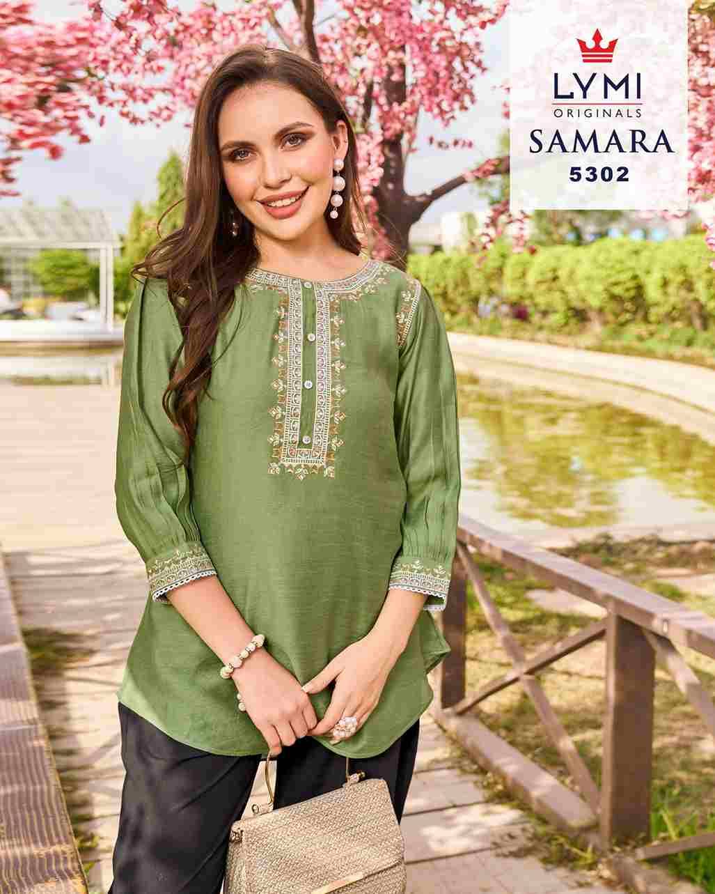 Samara By Lymi Originals 5301 To 5306 Series Designer Stylish Fancy Colorful Beautiful Party Wear & Ethnic Wear Collection Viscose Tops At Wholesale Price
