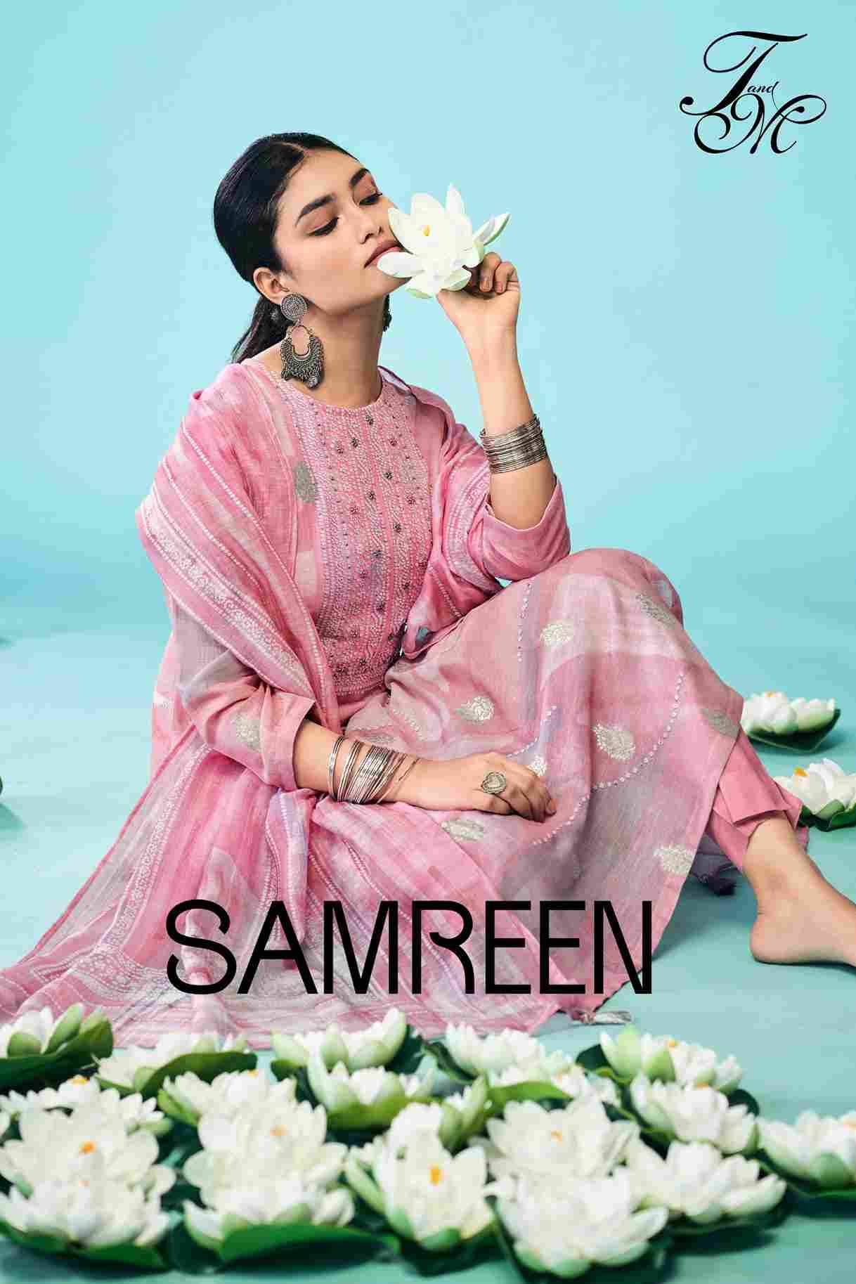 Samreen By T And M Designer Studio Beautiful Festive Suits Colorful Stylish Fancy Casual Wear & Ethnic Wear Pure Cotton Lawn Dresses At Wholesale Price