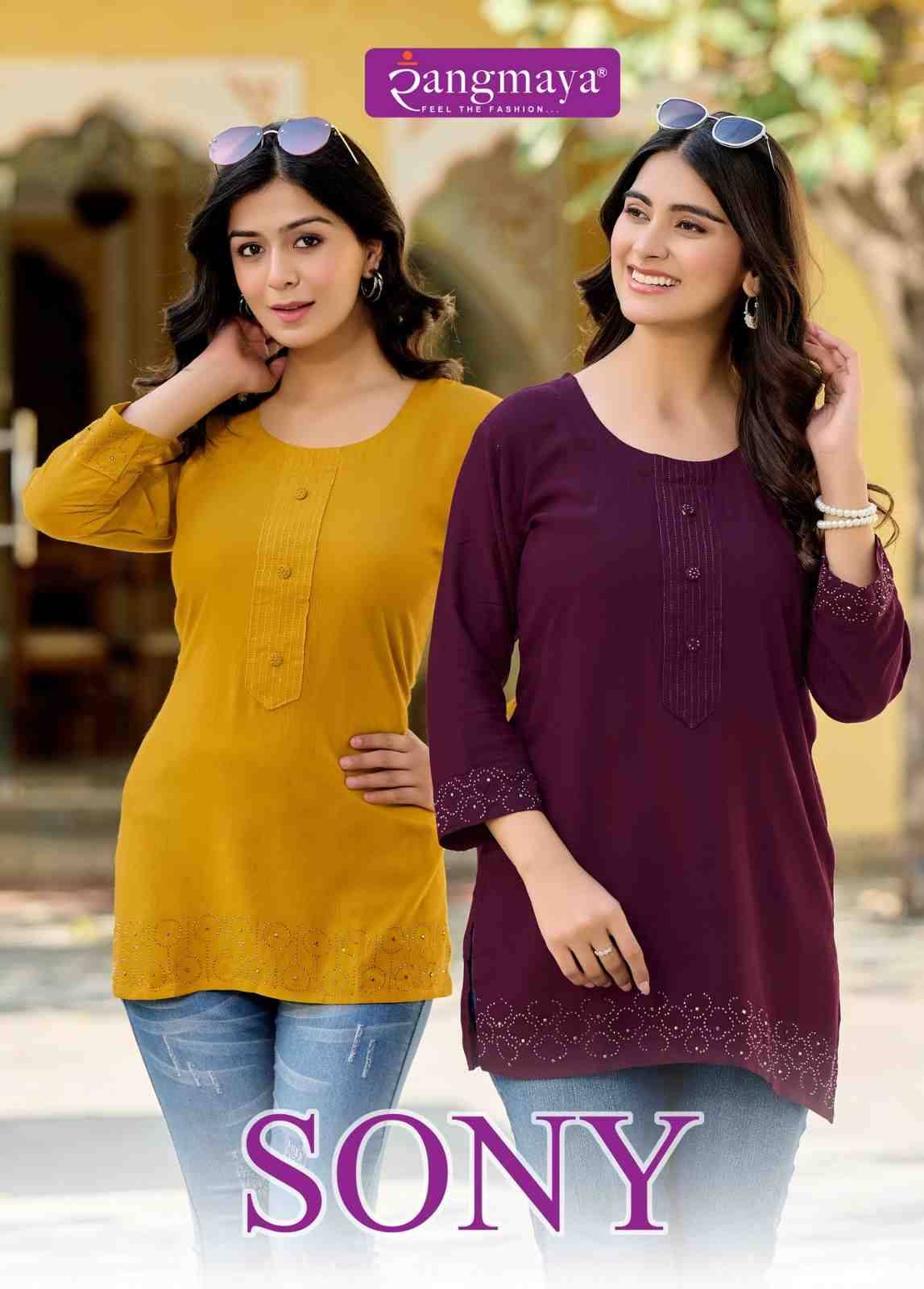 Sony By Rangmaya 101 To 108 Series Designer Stylish Fancy Colorful Beautiful Party Wear & Ethnic Wear Collection Verican Tops At Wholesale Price