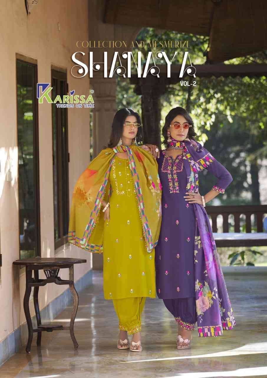 Shanaya Vol-2 By Karissa 2001 To 2006 Series Beautiful Festive Suits Colorful Stylish Fancy Casual Wear & Ethnic Wear Rayon With Work Dresses At Wholesale Price