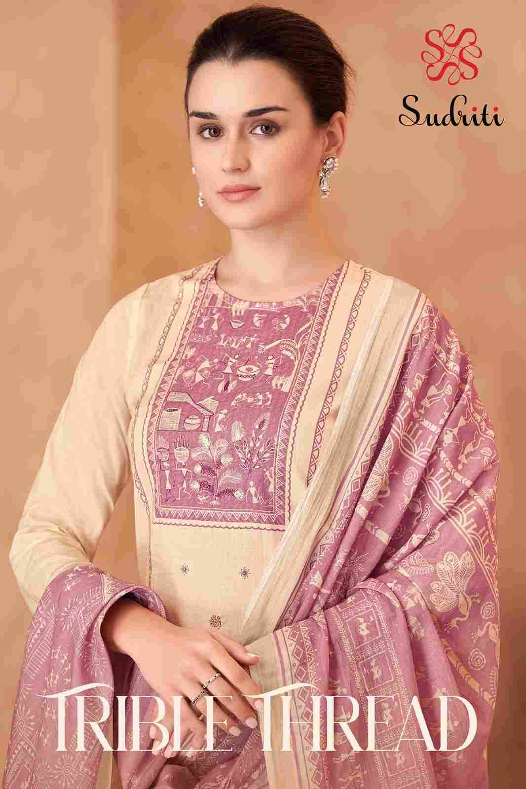 Trible Thread By Sudriti Beautiful Stylish Festive Suits Fancy Colorful Casual Wear & Ethnic Wear & Ready To Wear Cotton Lawn Digital Print Dresses At Wholesale Price