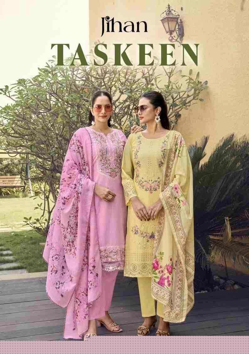 Taskeen By Jihan 3573 To 3578 Series Designer Pakistani Suits Beautiful Fancy Stylish Colorful Party Wear & Occasional Wear Cotton Dresses At Wholesale Price
