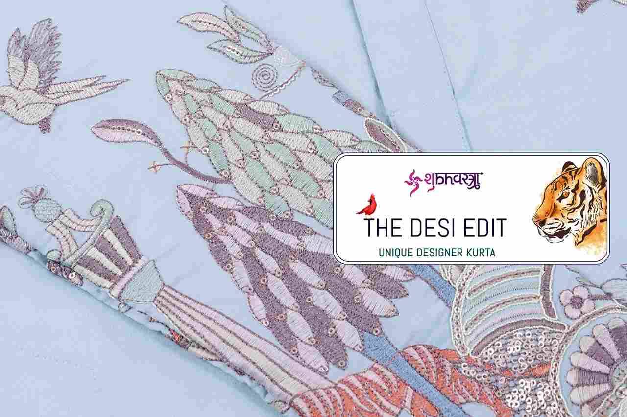 The Desi Edit By Shubhvastra 61191 To 61196 Series Beautiful Colorful Stylish Fancy Casual Wear & Ethnic Wear & Ready To Wear Viscose Silk Kurtas At Wholesale Price