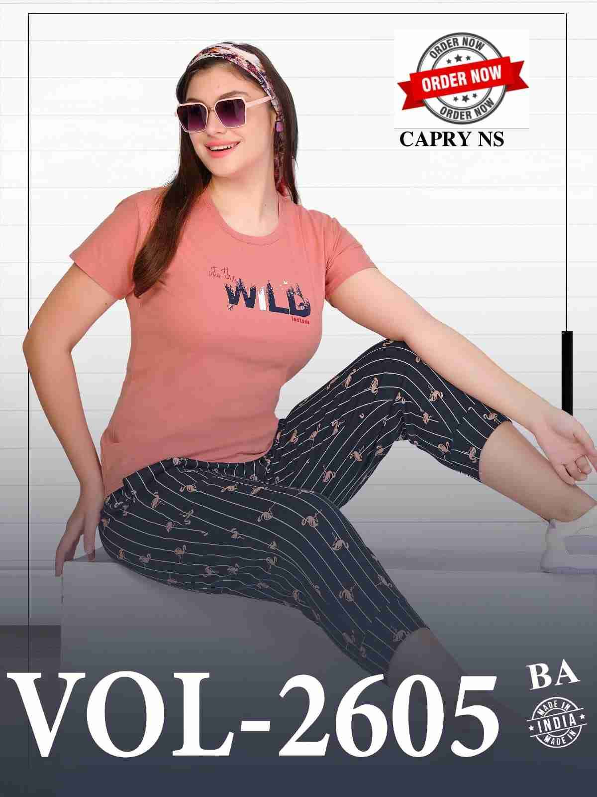Vol-2605 By Kaamiri 01 To 05 Series Beautiful Stylish Fancy Colorful Casual Wear & Ethnic Wear Hosiery Cotton Night Suits At Wholesale Price