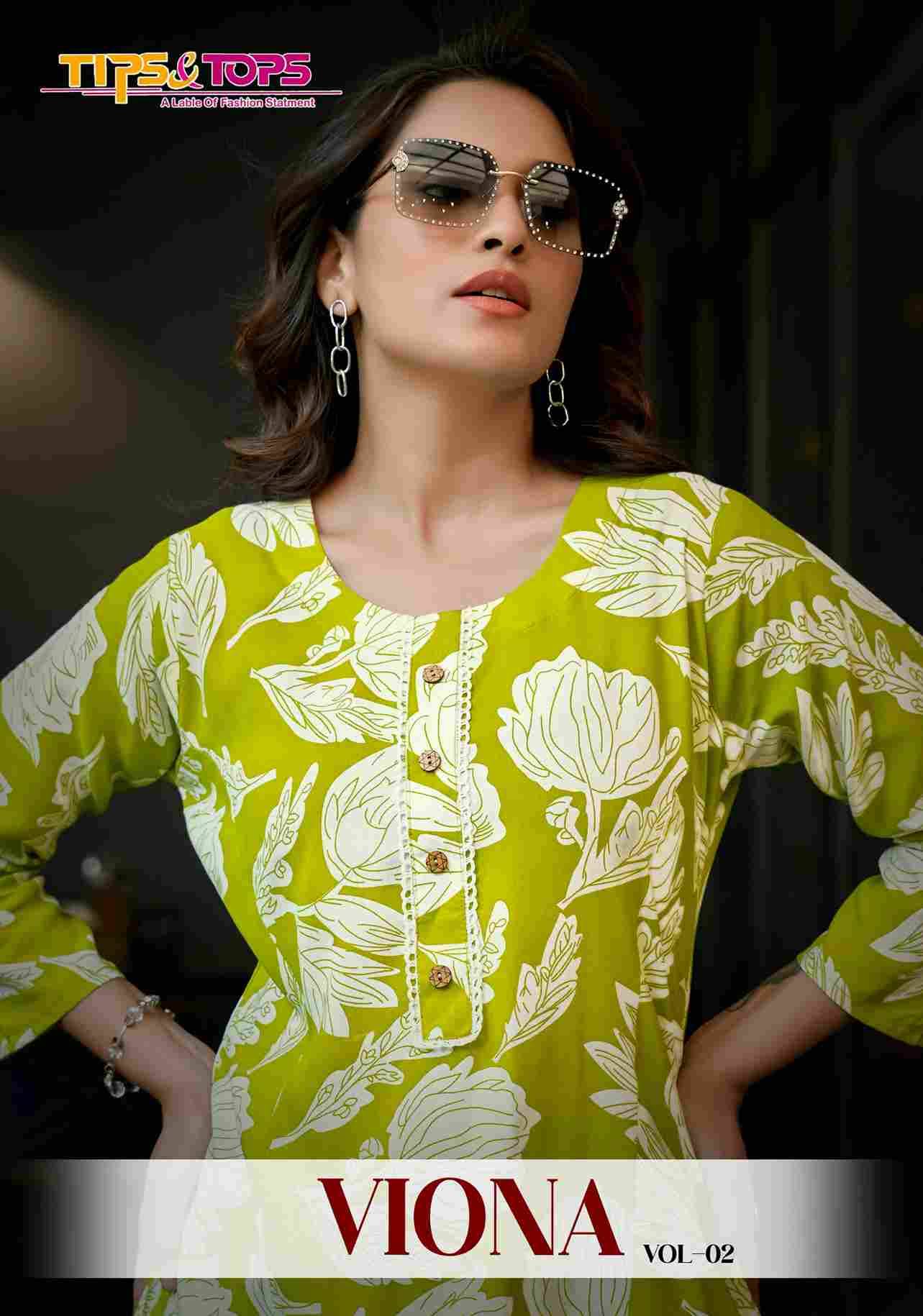 Viona Vol-2 By Tips And Tops 2001 To 2006 Series Designer Stylish Fancy Colorful Beautiful Party Wear & Ethnic Wear Collection Rayon Print Co-Ords At Wholesale Price