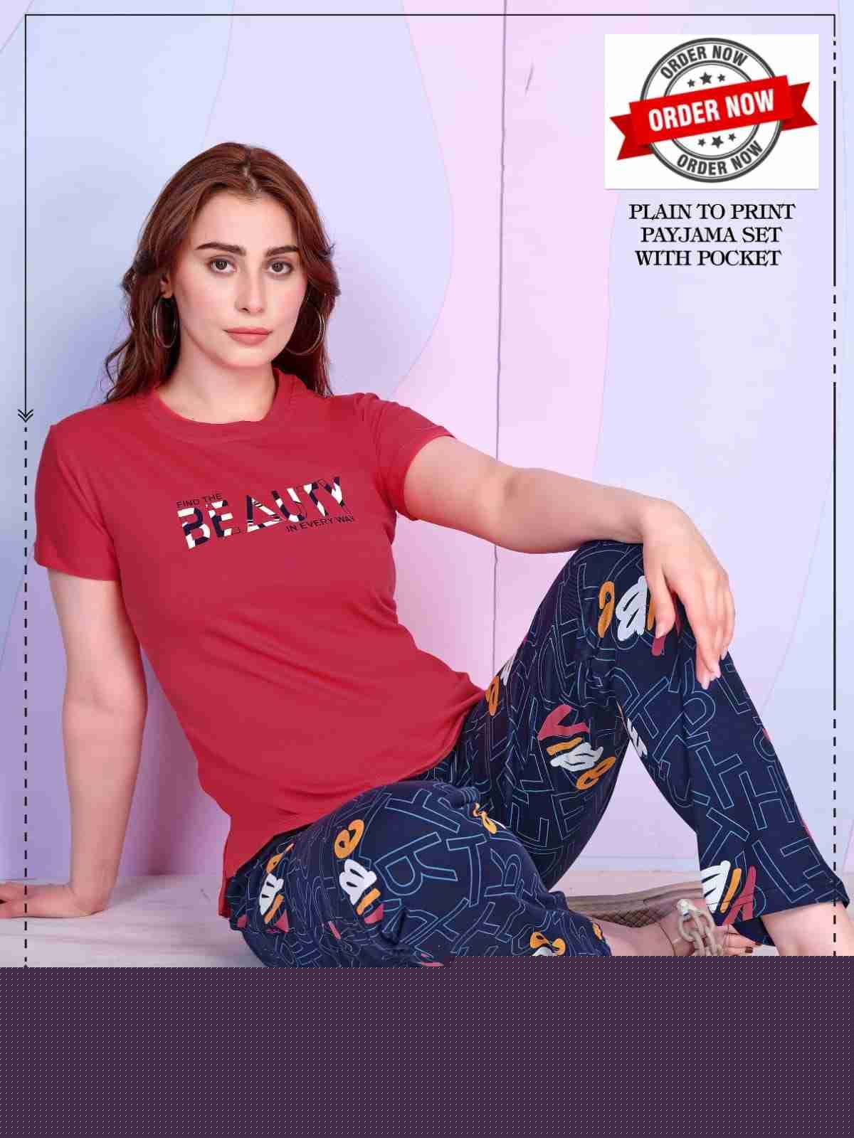 231 By Kaamiri 01 To 06 Series Beautiful Stylish Fancy Colorful Casual Wear & Ethnic Wear Hosiery Cotton Night Suits At Wholesale Price