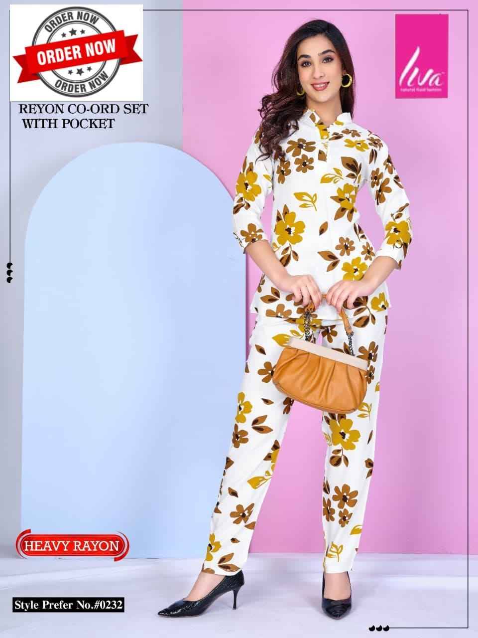232 By Liva 01 To 06 Series Beautiful Stylish Fancy Colorful Casual Wear & Ethnic Wear Rayon Night Suits At Wholesale Price