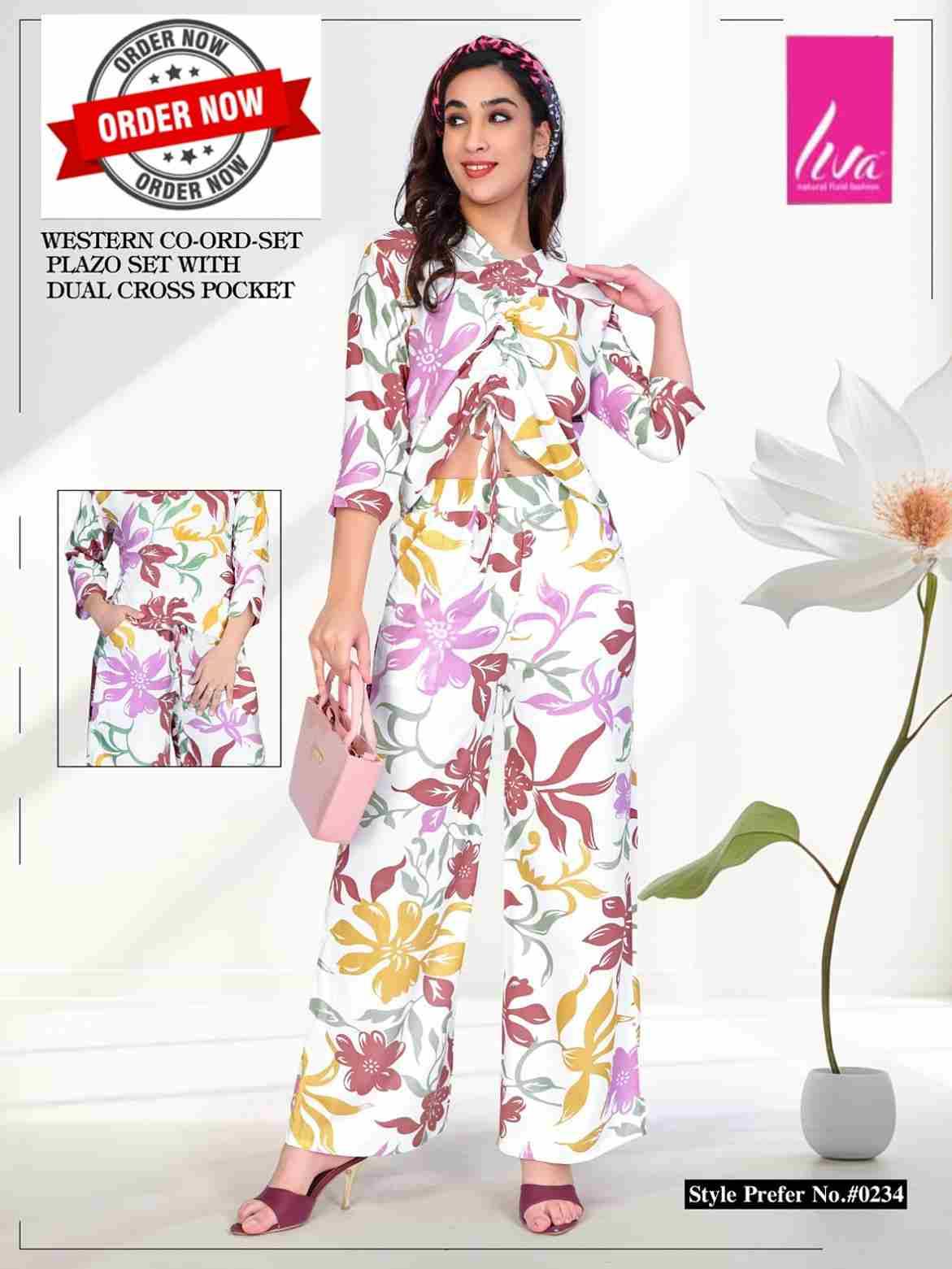 234 By Liva 234-A To 234-F Series Beautiful Stylish Fancy Colorful Casual Wear & Ethnic Wear Rayon Night Suits At Wholesale Price