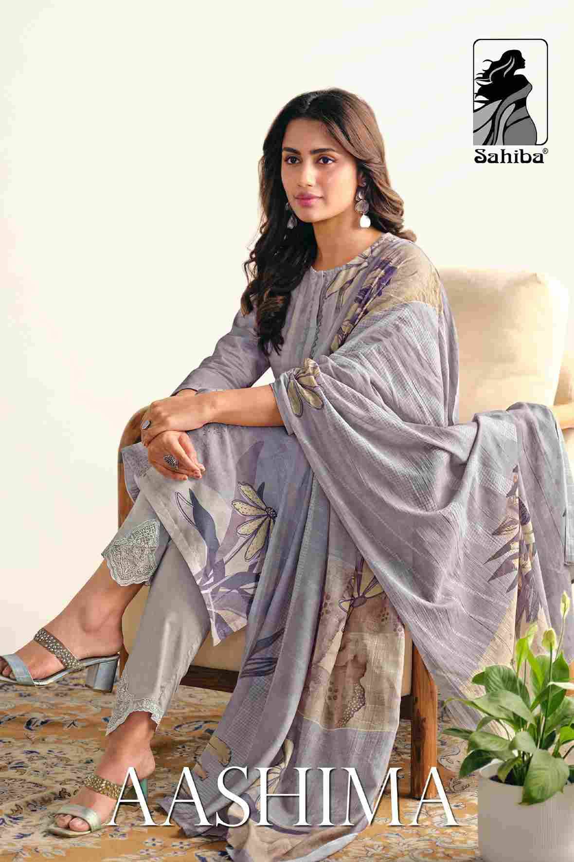 Aashima By Sahiba Fabrics Beautiful Festive Suits Colorful Stylish Fancy Casual Wear & Ethnic Wear Pure Lawn Cotton Dresses At Wholesale Price