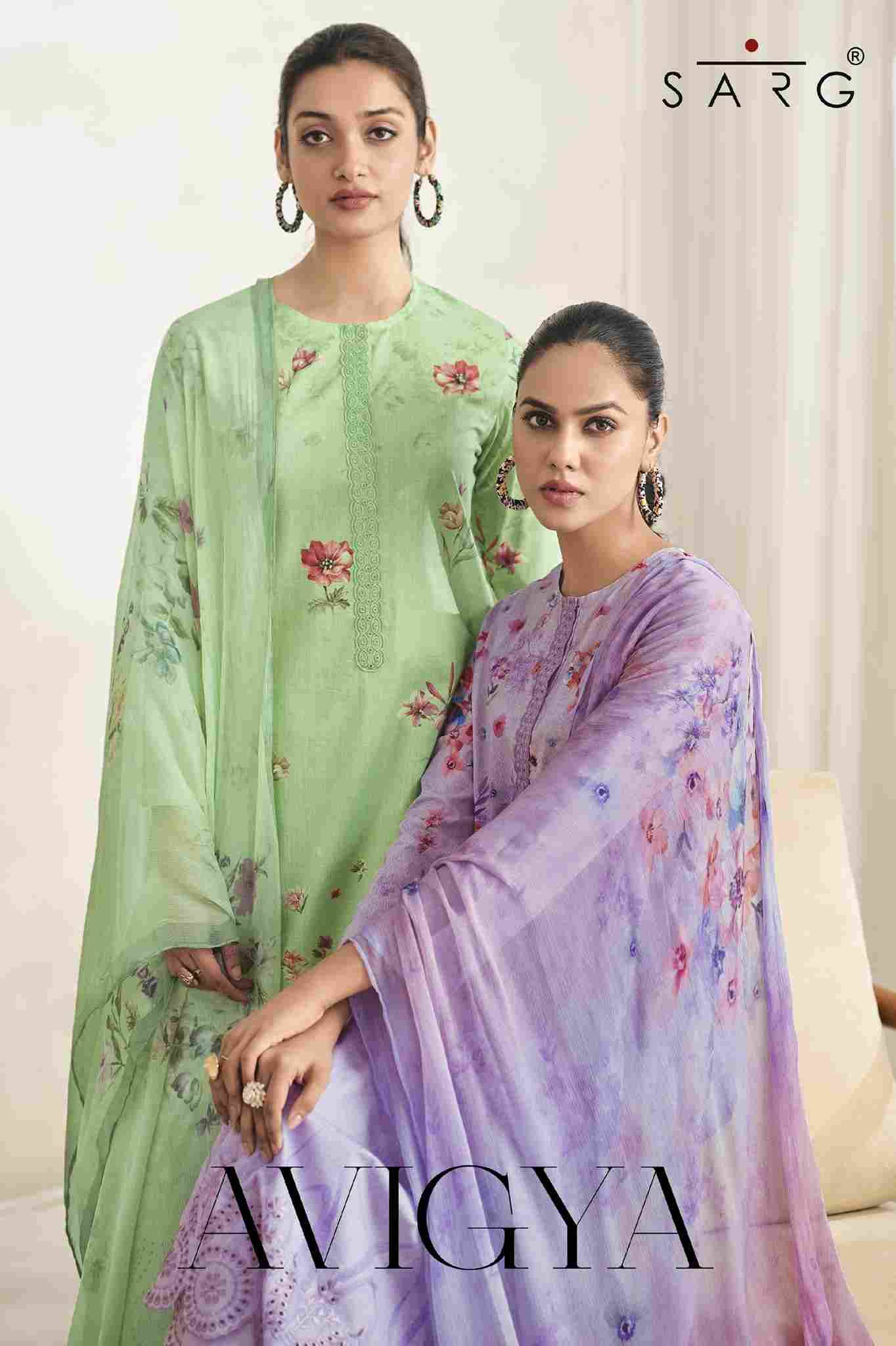 Avigya By Sarg Beautiful Stylish Festive Suits Fancy Colorful Casual Wear & Ethnic Wear & Ready To Wear Pure Lawn Cotton Digital Print Dresses At Wholesale Price