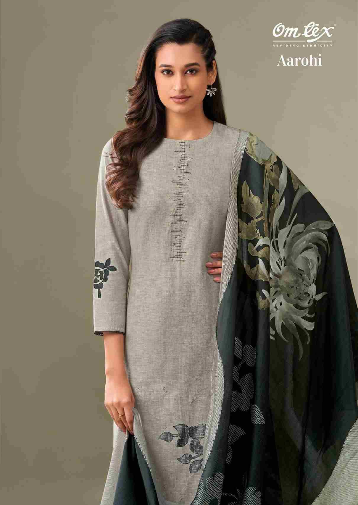 Aarohi By Om Tex 7631-A To 7631-D Series Beautiful Suits Stylish Fancy Colorful Party Wear & Ethnic Wear Linen Cotton Print Dresses At Wholesale Price
