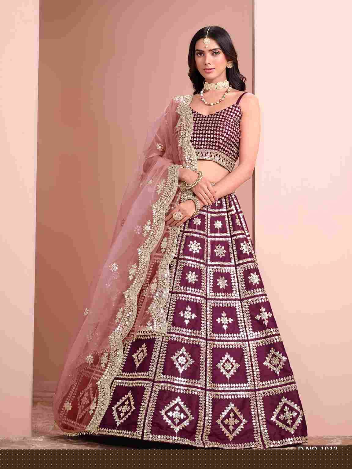 Alizeh By Mehvish 1011 To 1014 Series Designer Beautiful Collection Occasional Wear & Party Wear Art Silk Lehengas At Wholesale Price