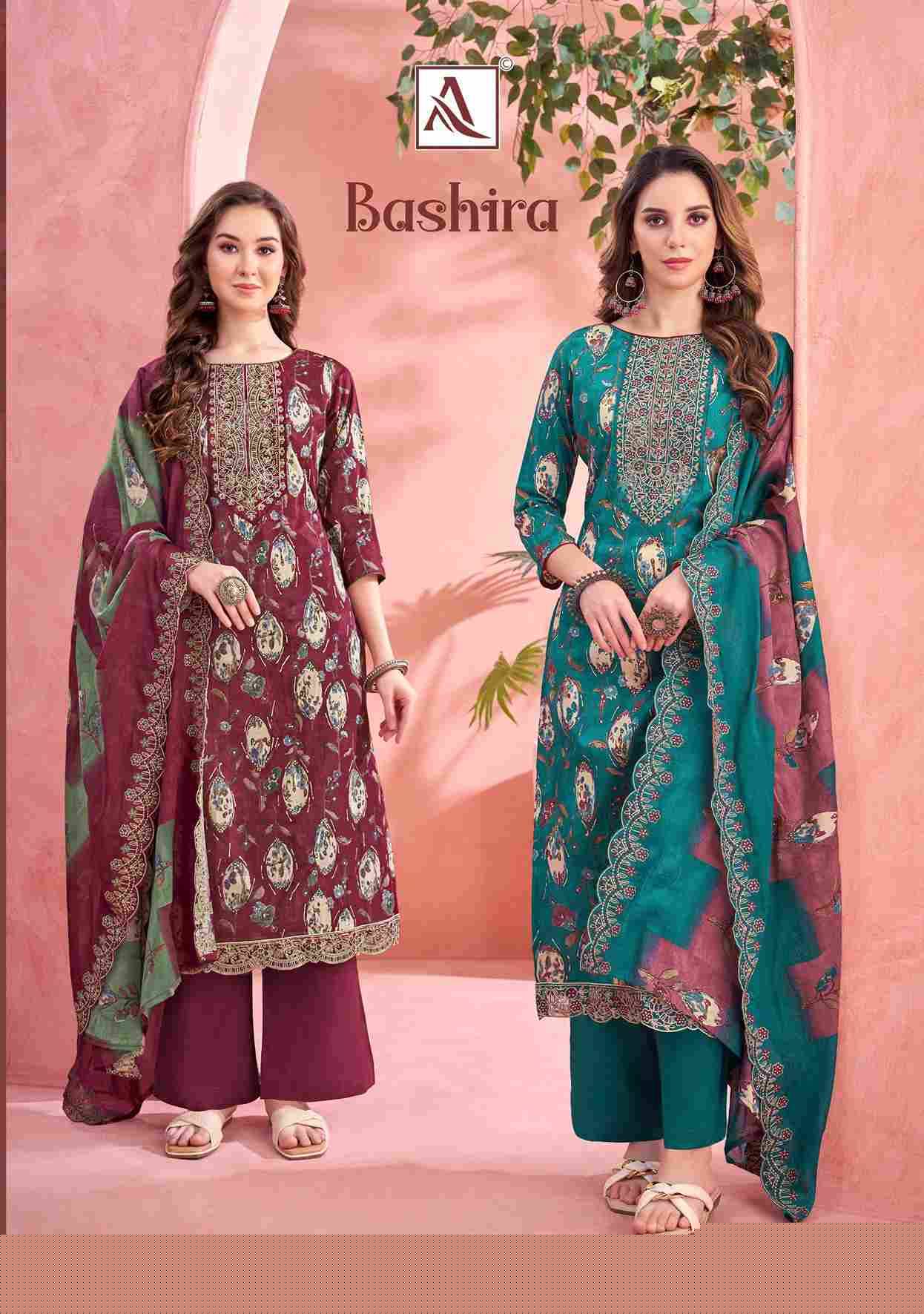 Bashira By Alok Suit 1833-001 To 1833-006 Series Beautiful Festive Suits Stylish Fancy Colorful Casual Wear & Ethnic Wear Pure Cambric Cotton Embroidered Dresses At Wholesale Price