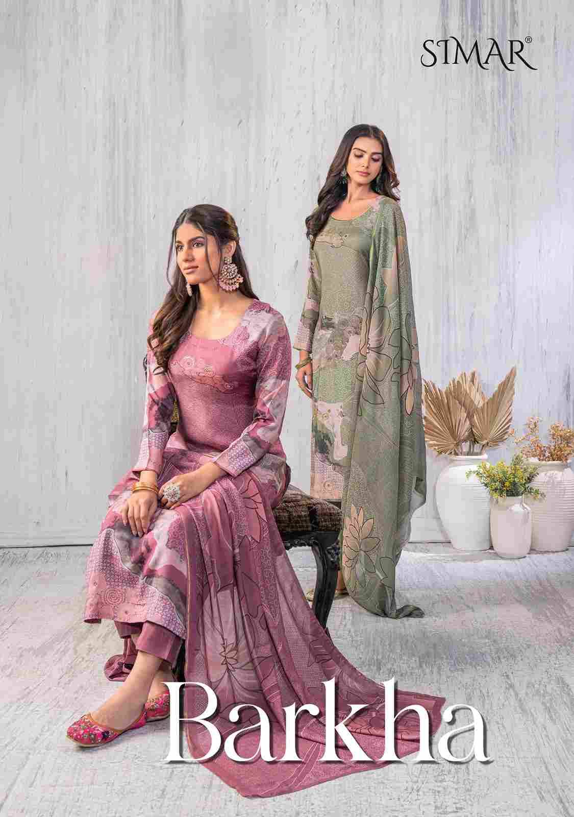 Barkha By Simar 9075-A To 9075-D Series Designer Festive Suits Beautiful Stylish Fancy Colorful Party Wear & Occasional Wear Pure Lawn Cotton Print Dresses At Wholesale Price