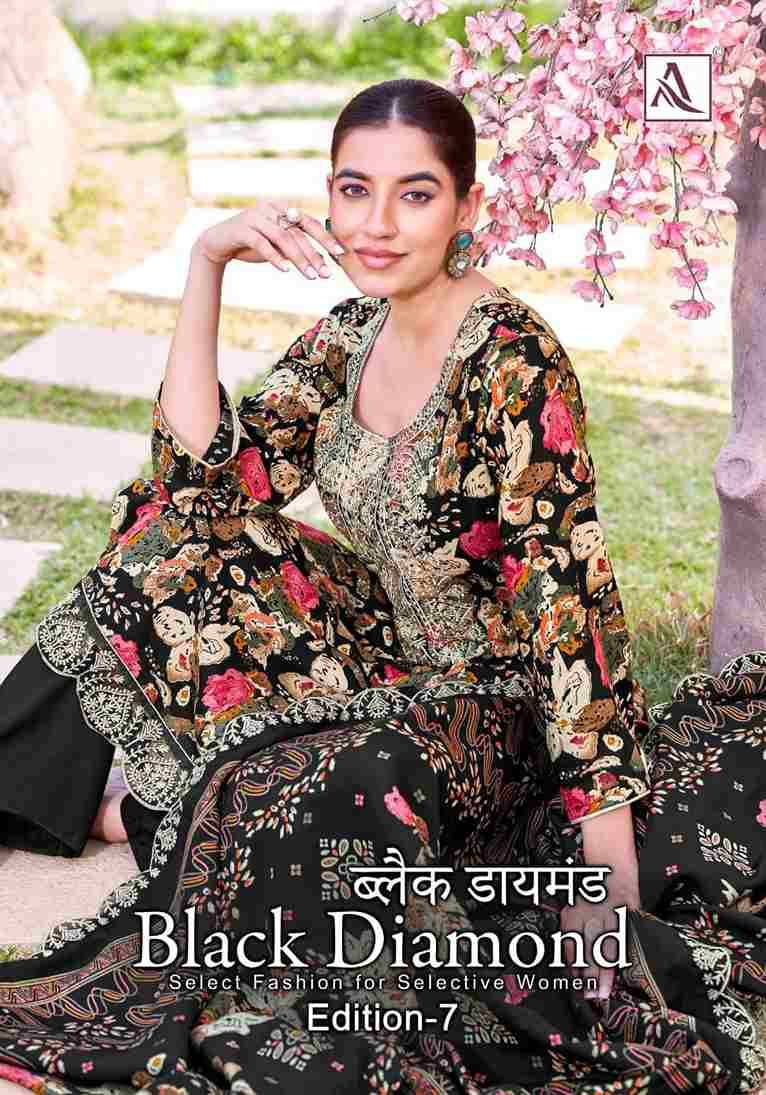 Black Diamond Vol-7 By Alok Suit 1946-001 To 1946-006 Series Beautiful Festive Suits Colorful Stylish Fancy Casual Wear & Ethnic Wear Pure Rayon Dresses At Wholesale Price