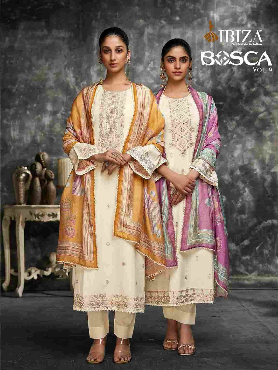 Bosca Vol-9 By Ibiza 15828 To 15831 Series Designer Festive Suits Beautiful Fancy Stylish Colorful Party Wear & Occasional Wear Pure Lawn Cotton Print Dresses At Wholesale Price