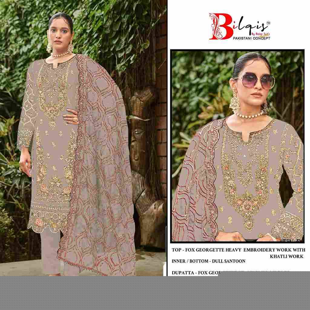 Bilqis 88 Colours Vol-3 By Bilqis 88-J To 88-M Series Beautiful Pakistani Suits Stylish Fancy Colorful Party Wear & Occasional Wear Faux Georgette Embroidery Dresses At Wholesale Price
