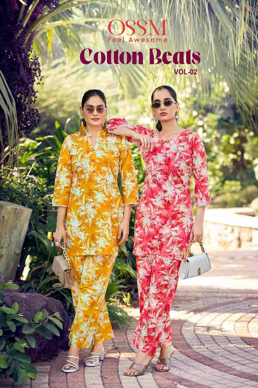 Cotton Beats Vol-2 By Ossm 1001 To 1006 Series Designer Stylish Fancy Colorful Beautiful Party Wear & Ethnic Wear Collection Cotton Print Co-Ord At Wholesale Price