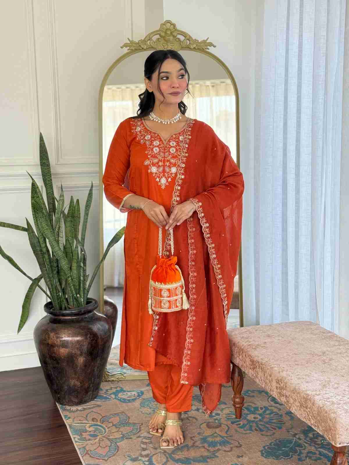 Dc-6020 By Fashid Wholesale Beautiful Stylish Festive Suits Fancy Colorful Casual Wear & Ethnic Wear & Ready To Wear Viscose Chinnon Dresses At Wholesale Price