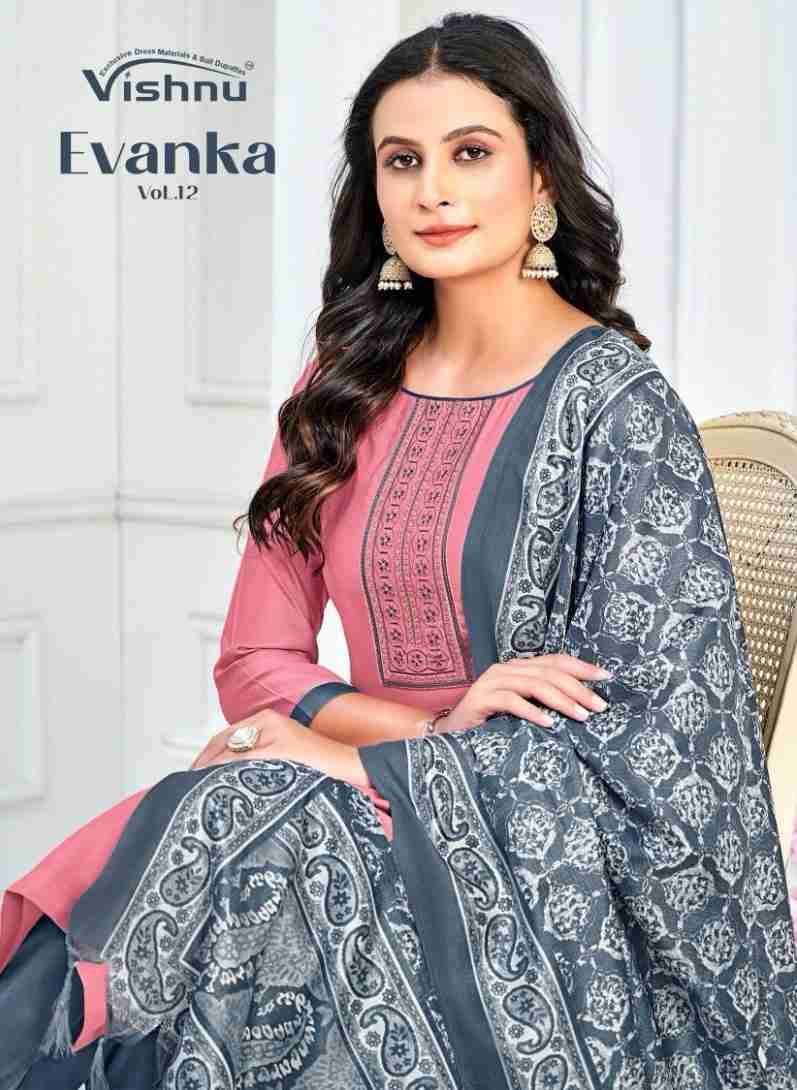 Evanka Vol-12 By Vishnu 21001 To 21012 Series Beautiful Stylish Festive Suits Fancy Colorful Casual Wear & Ethnic Wear & Ready To Wear Roman Silk Print Dresses At Wholesale Price