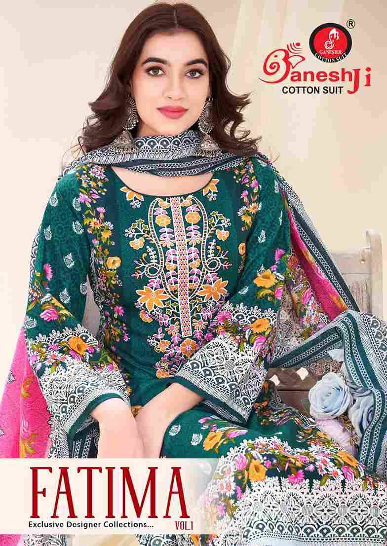 Fatima Vol-1 By Ganeshji 1001 To 1008 Series Beautiful Festive Suits Stylish Fancy Colorful Casual Wear & Ethnic Wear Heavy Cotton Print Dresses At Wholesale Price