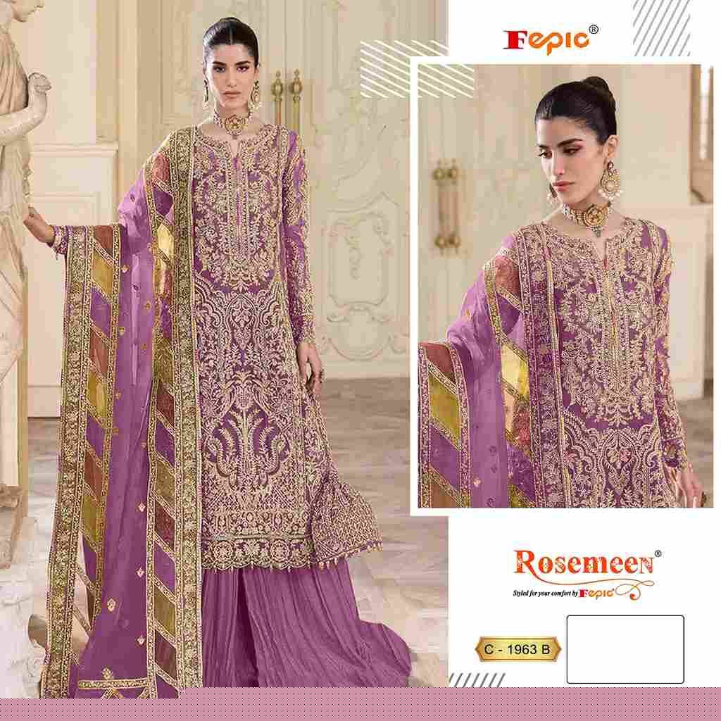 Fepic 1963 Colours By Fepic 1963-A To 1963-C Series Beautiful Pakistani Suits Colorful Stylish Fancy Casual Wear & Ethnic Wear Organza Embroidered Dresses At Wholesale Price