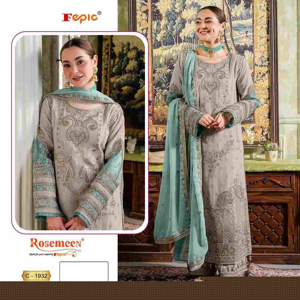 Fepic Hit Design 1932 By Fepic Beautiful Pakistani Suits Stylish Fancy Colorful Party Wear & Occasional Wear Georgette Embroidered Dresses At Wholesale Price