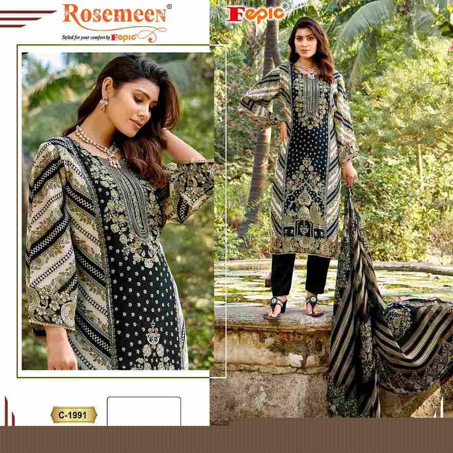 Fepic Hit Design 1991 By Fepic Beautiful Pakistani Suits Stylish Fancy Colorful Party Wear & Occasional Wear Natural Crepe Dresses At Wholesale Price