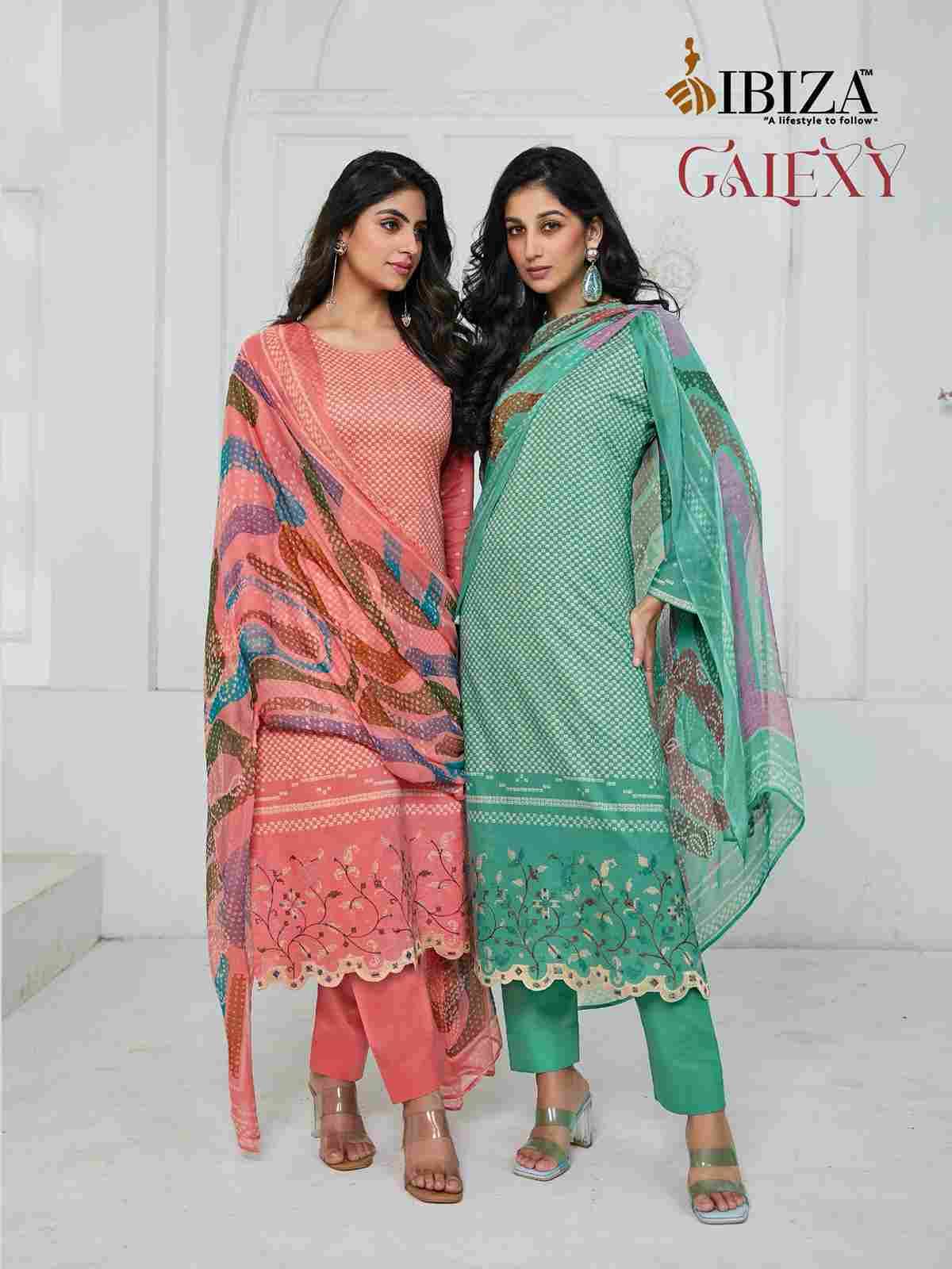 Galexy By Ibiza 15796 To 15799 Series Designer Festive Suits Beautiful Fancy Stylish Colorful Party Wear & Occasional Wear Pure Cambric Cotton Dresses At Wholesale Price