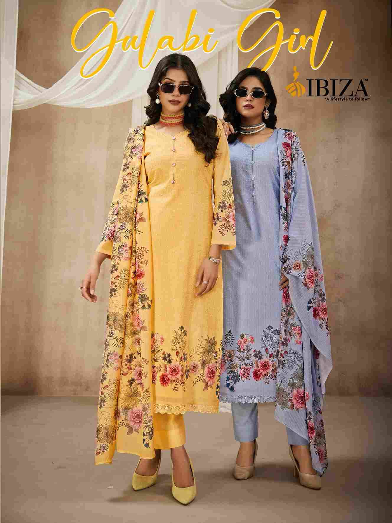 Gulabi Girl By Ibiza 15840 To 15843 Series Designer Festive Suits Beautiful Fancy Stylish Colorful Party Wear & Occasional Wear Pure Lawn Cotton Dresses At Wholesale Price