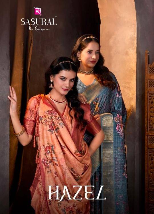Hazel By Sasural 801 To 810 Series Indian Traditional Wear Collection Beautiful Stylish Fancy Colorful Party Wear & Occasional Wear Assam Silk Sarees At Wholesale Price