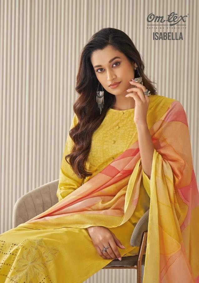 Isabella By Om Tex 7151-A To 7151-D Series Beautiful Suits Stylish Fancy Colorful Party Wear & Ethnic Wear Lawn Cotton Dresses At Wholesale Price