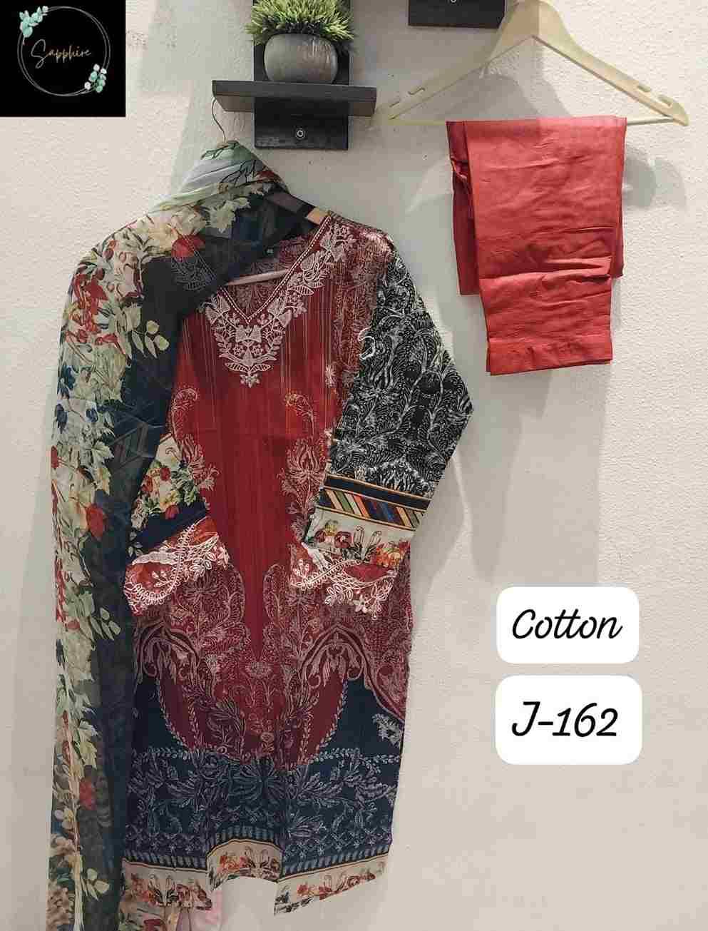Jazmin Vol-162 By Sapphire 162-A To 162-B Series Beautiful Pakistani Suits Stylish Fancy Colorful Party Wear & Occasional Wear Pure Lawn Cotton Embroidered Dresses At Wholesale Price