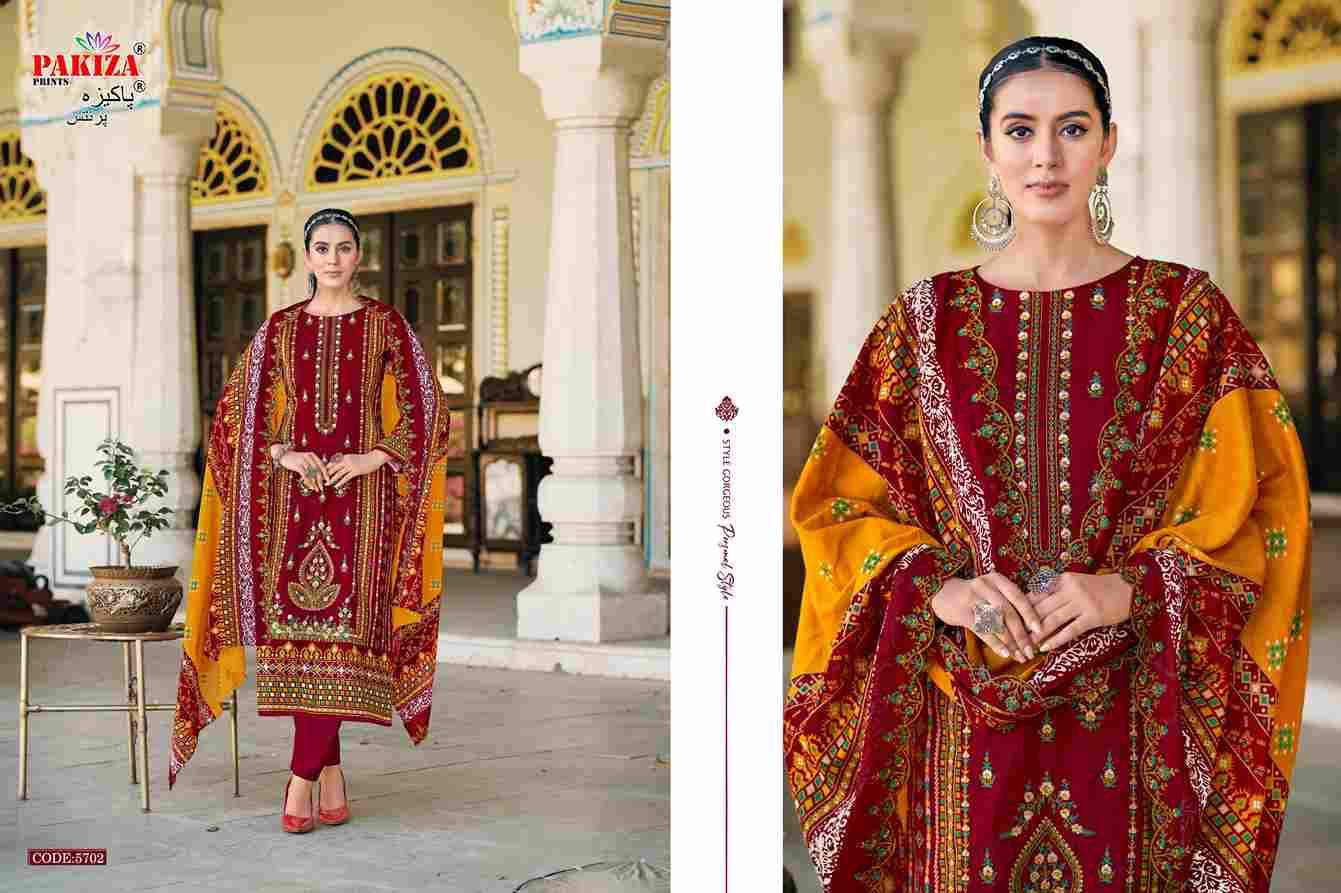 Khushboo Vol-57 By Pakiza Prints 5701 To 5710 Series Beautiful Festive Suits Stylish Fancy Colorful Party Wear & Occasional Wear Lawn Cotton Dresses At Wholesale Price