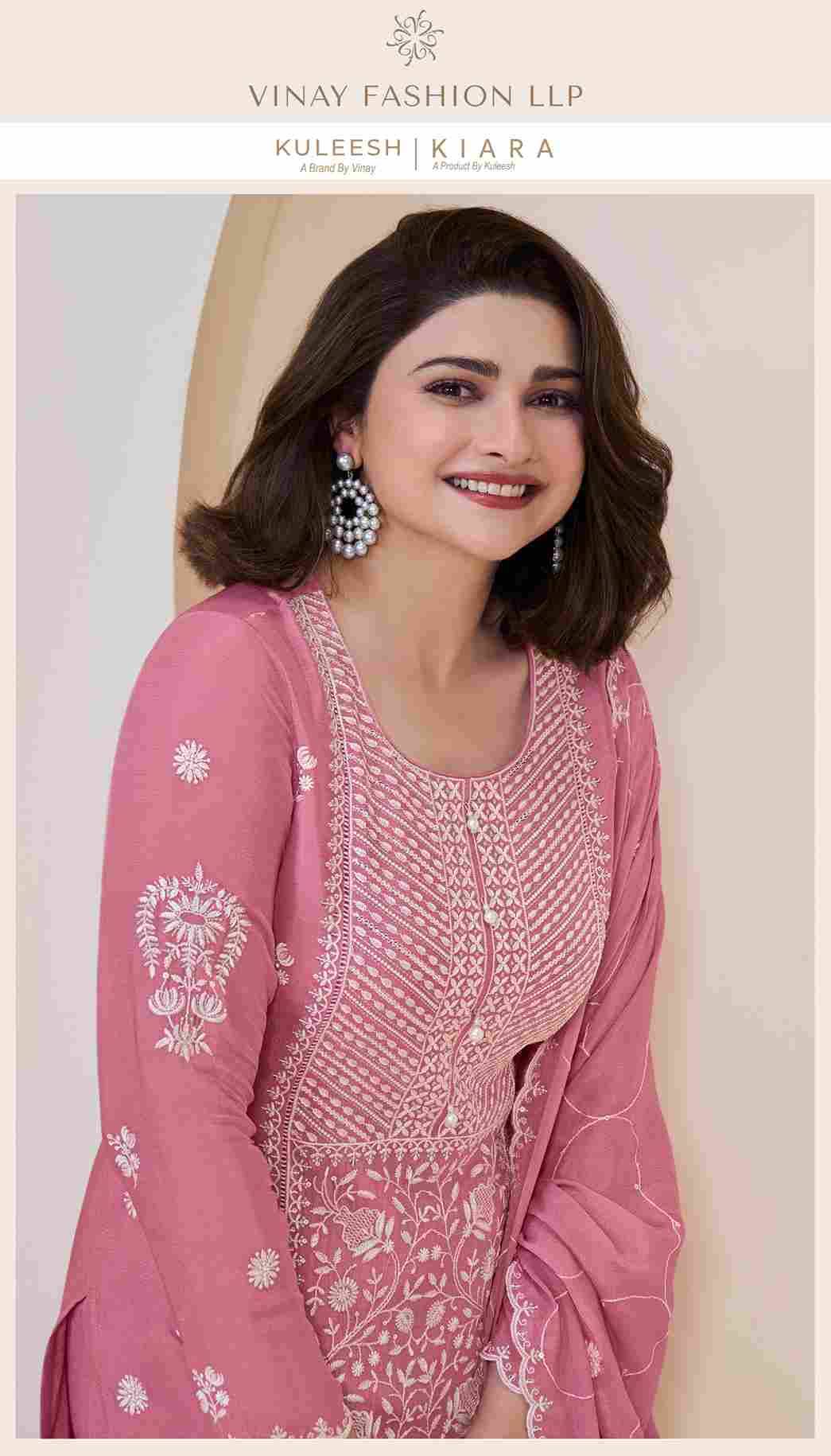 Kiara By Kuleesh 73141 To 73144 Series Designer Festive Suits Collection Beautiful Stylish Fancy Colorful Party Wear & Occasional Wear Chinnon Dresses At Wholesale Price