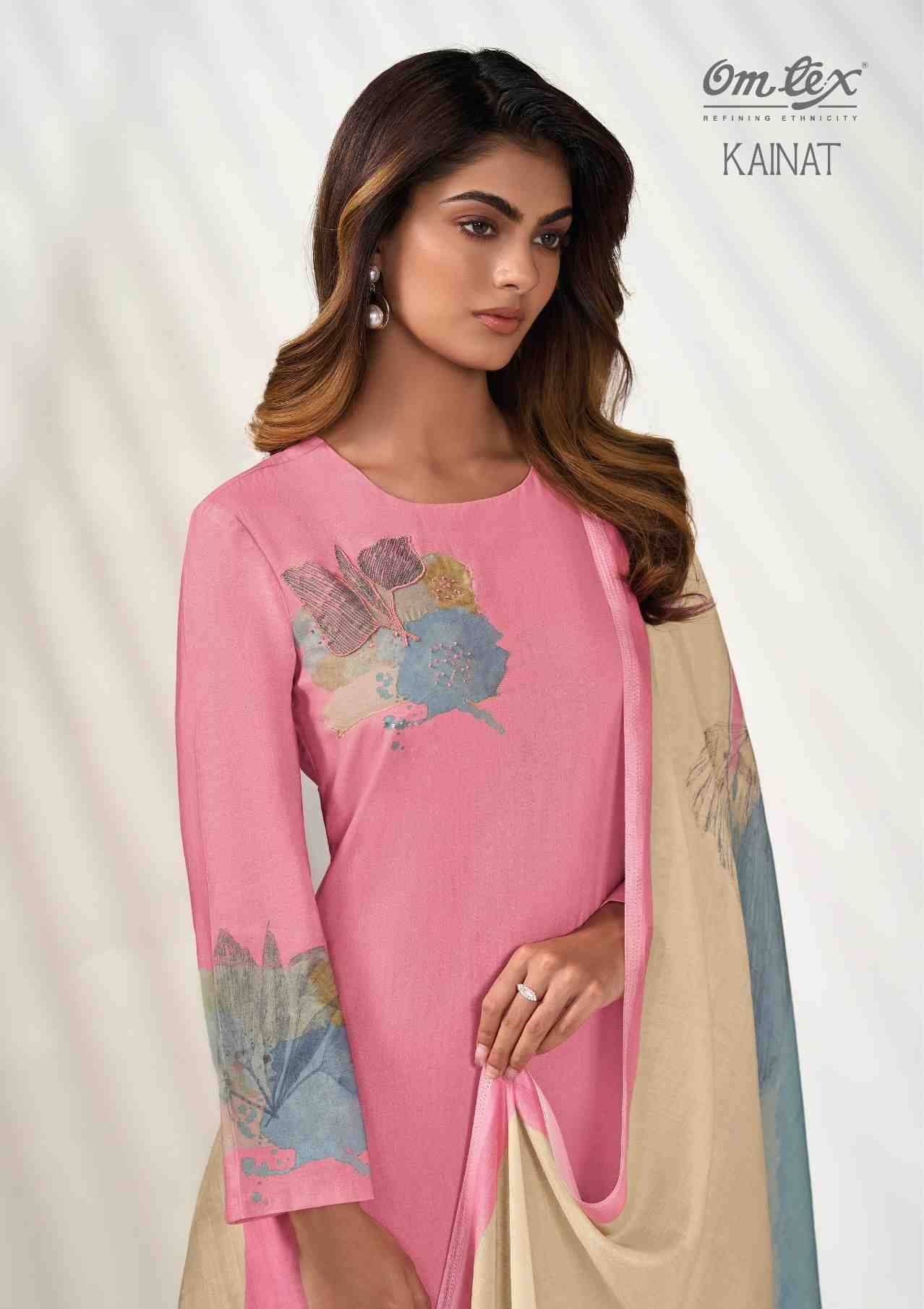 Kainat By Om Tex 7491-A To 7491-D Series Beautiful Suits Stylish Fancy Colorful Party Wear & Ethnic Wear Lawn Cotton Dresses At Wholesale Price