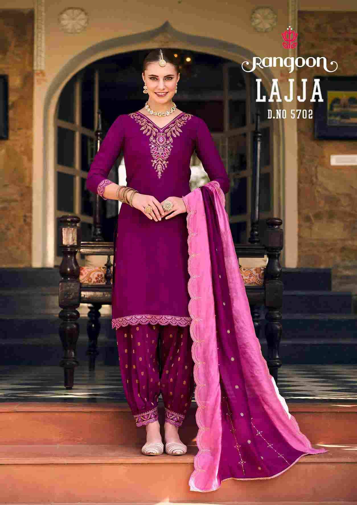 Lajja By Rangoon 5701 To 5706 Series Beautiful Stylish Festive Suits Fancy Colorful Casual Wear & Ethnic Wear & Ready To Wear Muslin Dresses At Wholesale Price