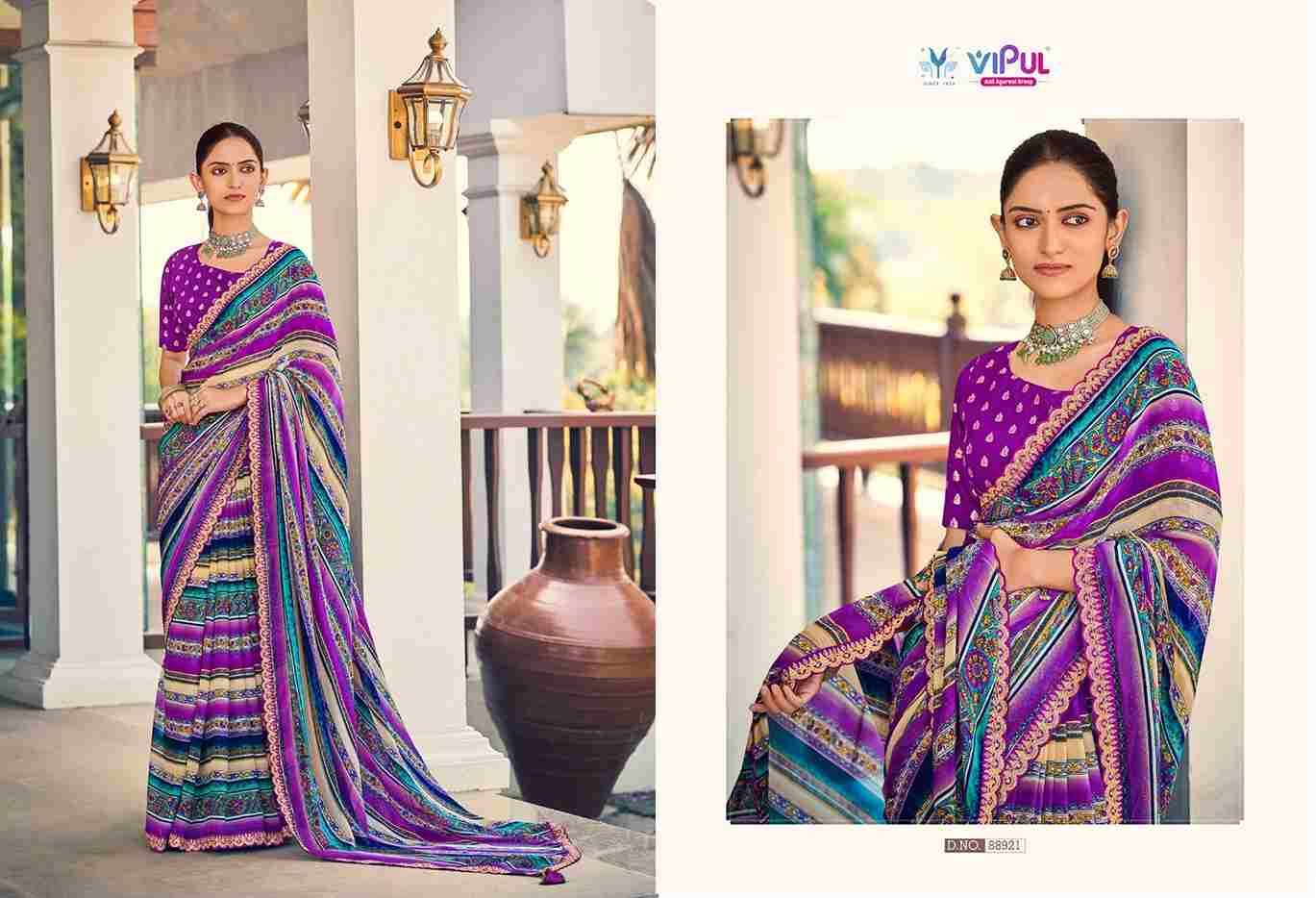 Ladlee By Vipul Fashion 88920 To 88925 Series Indian Traditional Wear Collection Beautiful Stylish Fancy Colorful Party Wear & Occasional Wear Weightless Sarees At Wholesale Price
