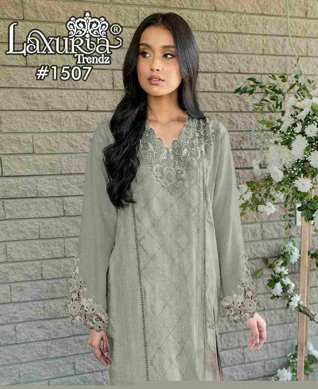 Luxuria Trendz 1507 Colours By Luxuria 1507-A To 1507-B Series Beautiful Pakistani Suits Colorful Stylish Fancy Casual Wear & Ethnic Wear Slub Dresses At Wholesale Price