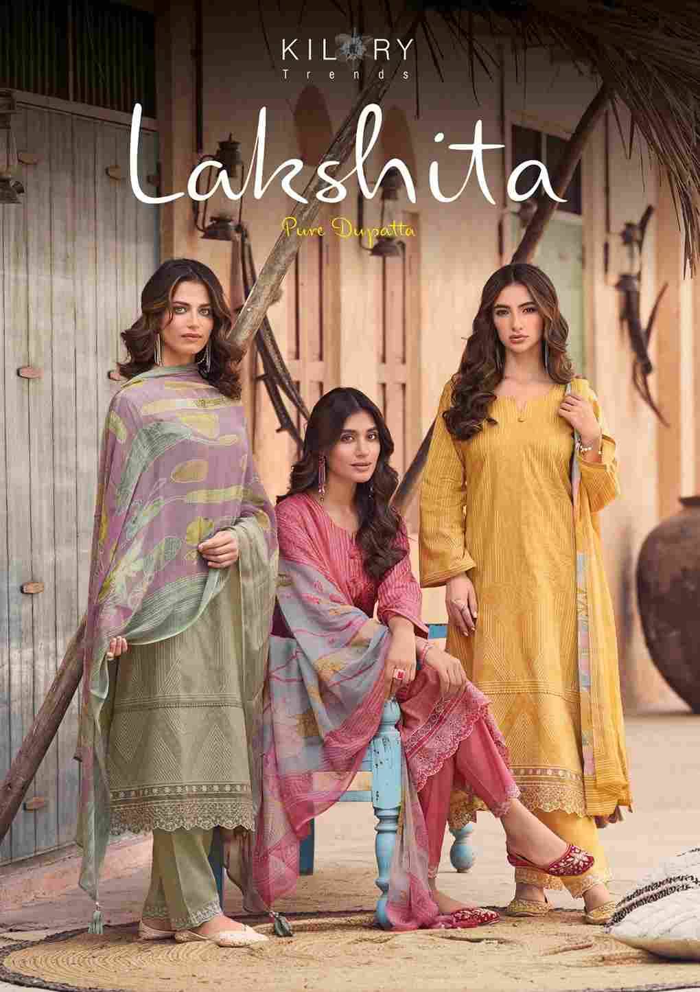 Laskhita By Kilory 1611 To 1616 Series Beautiful Festive Suits Colorful Stylish Fancy Casual Wear & Ethnic Wear Pure Lawn Cotton Dresses At Wholesale Price