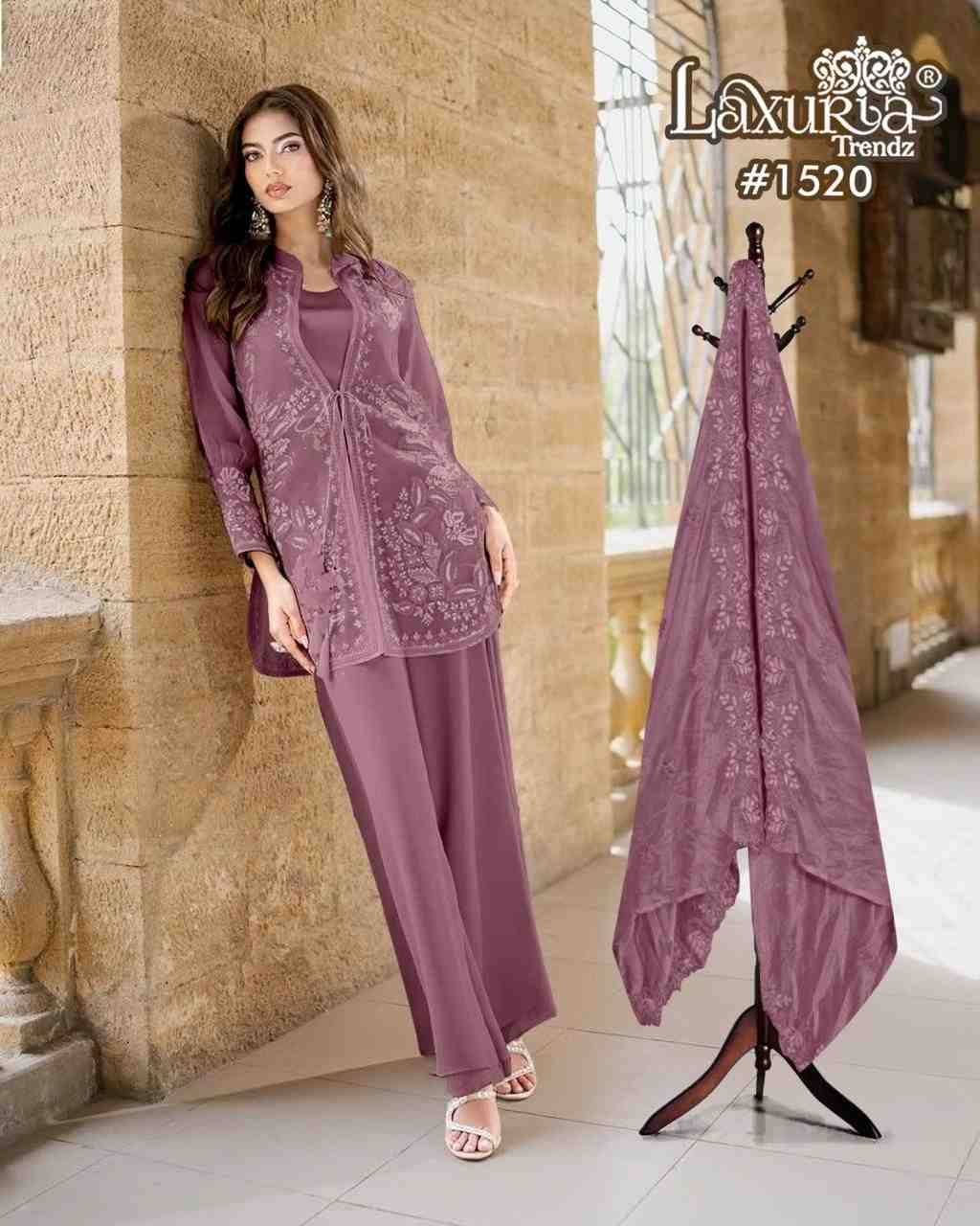 Luxuria Trendz 1520 Colours By Luxuria 1520-A To 1520-B Series Beautiful Pakistani Suits Colorful Stylish Fancy Casual Wear & Ethnic Wear Rangoli Dresses At Wholesale Price