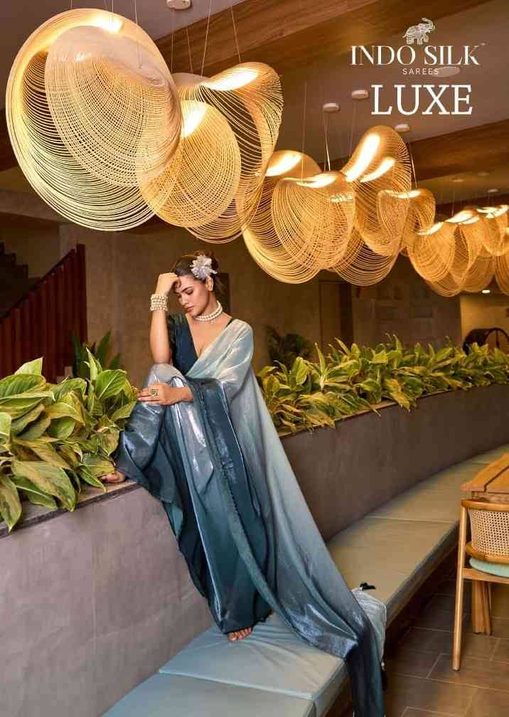 Luxe By Indo Silk 1136 To 1143 Series Indian Traditional Wear Collection Beautiful Stylish Fancy Colorful Party Wear & Occasional Wear Satin Sarees At Wholesale Price