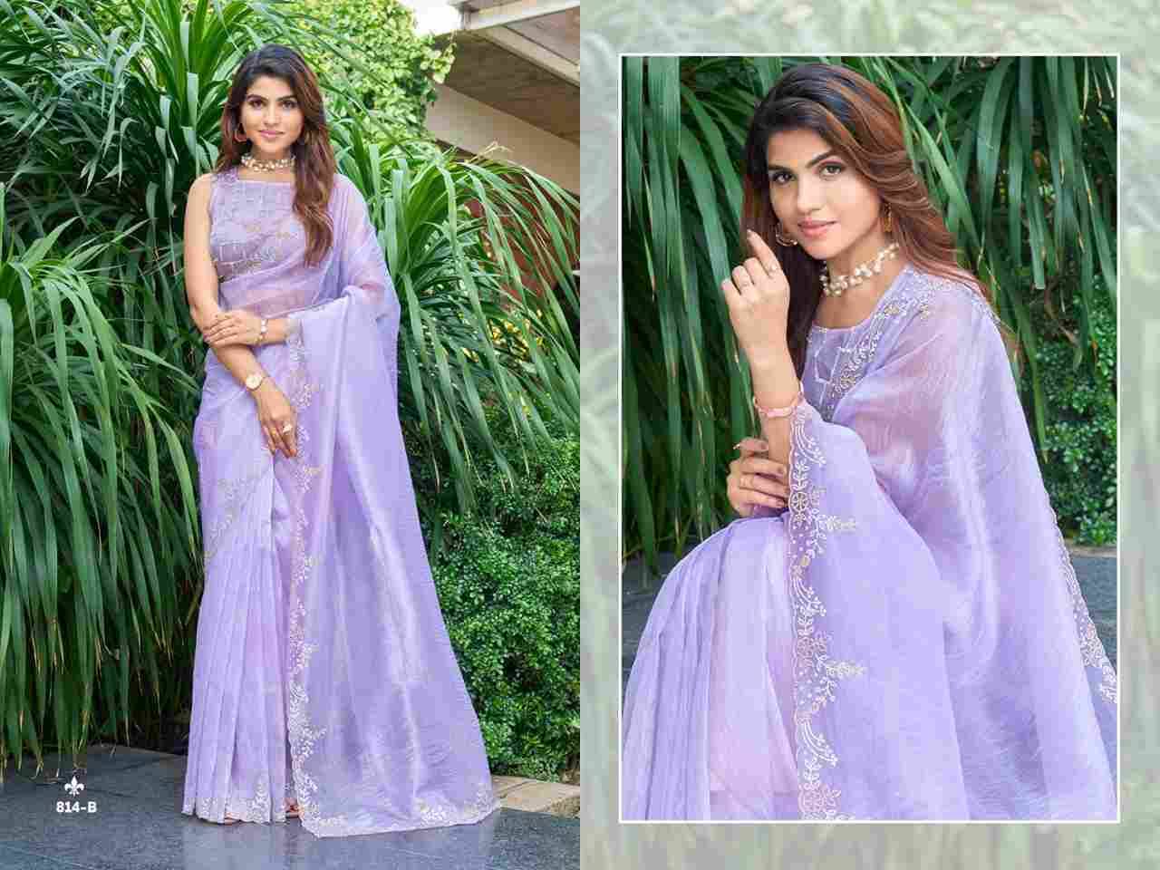 Mehak 814 Colours By Mehak 814-A To 814-E Series Indian Traditional Wear Collection Beautiful Stylish Fancy Colorful Party Wear & Occasional Wear Organza Sarees At Wholesale Price