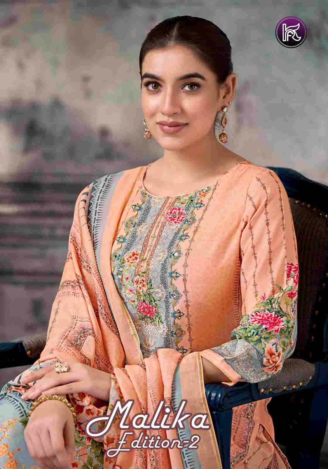 Malika Vol-2 By Kala Fashion 2001 To 2004 Series Beautiful Festive Suits Colorful Stylish Fancy Casual Wear & Ethnic Wear Pure Muslin With Work Dresses At Wholesale Price