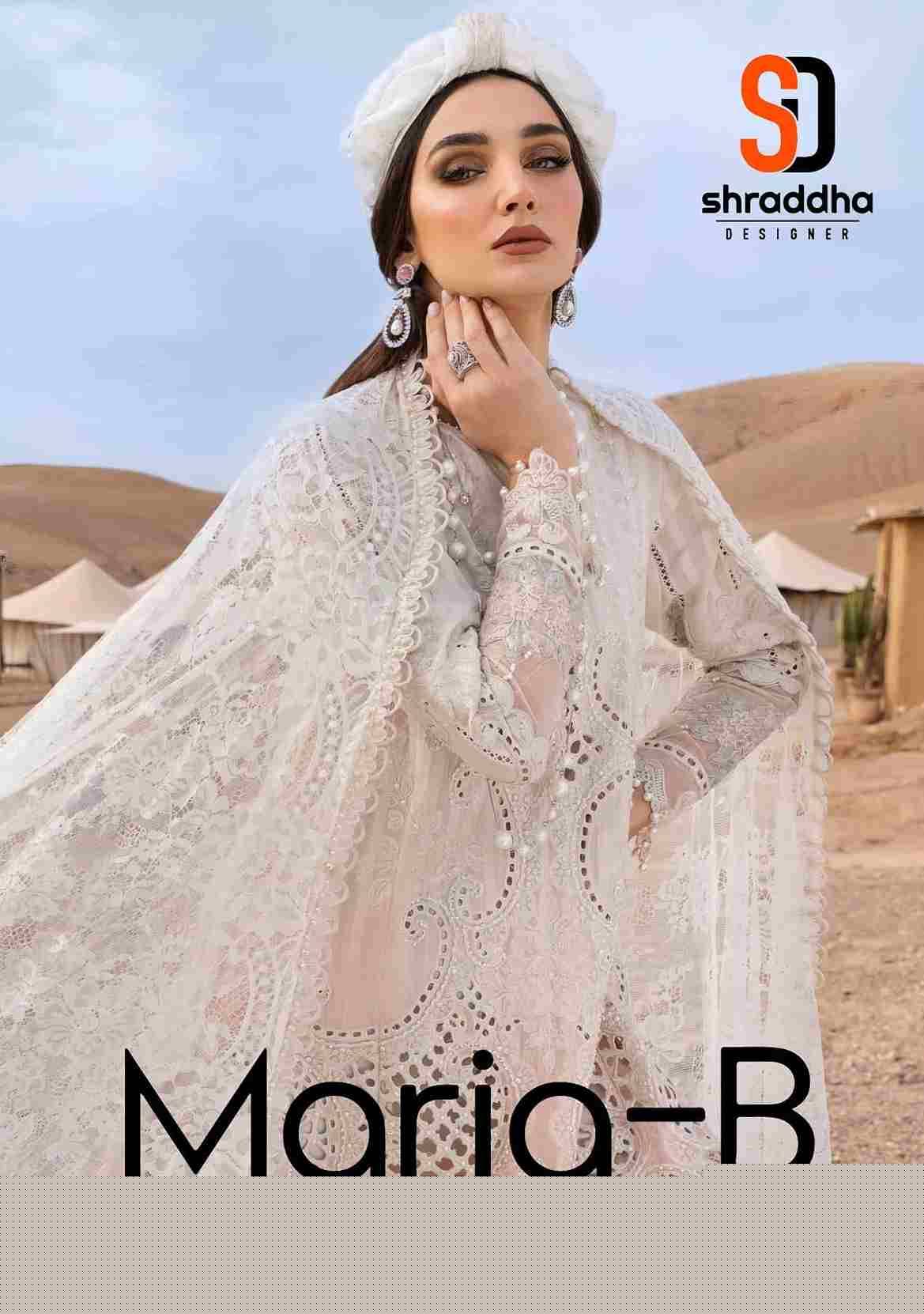 Maria-B Lawn By Shraddha Designer 1001 To 1008 Series Designer Pakistani Suits Beautiful Stylish Fancy Colorful Party Wear & Occasional Wear Pure Cotton Embroidered Dresses At Wholesale Price