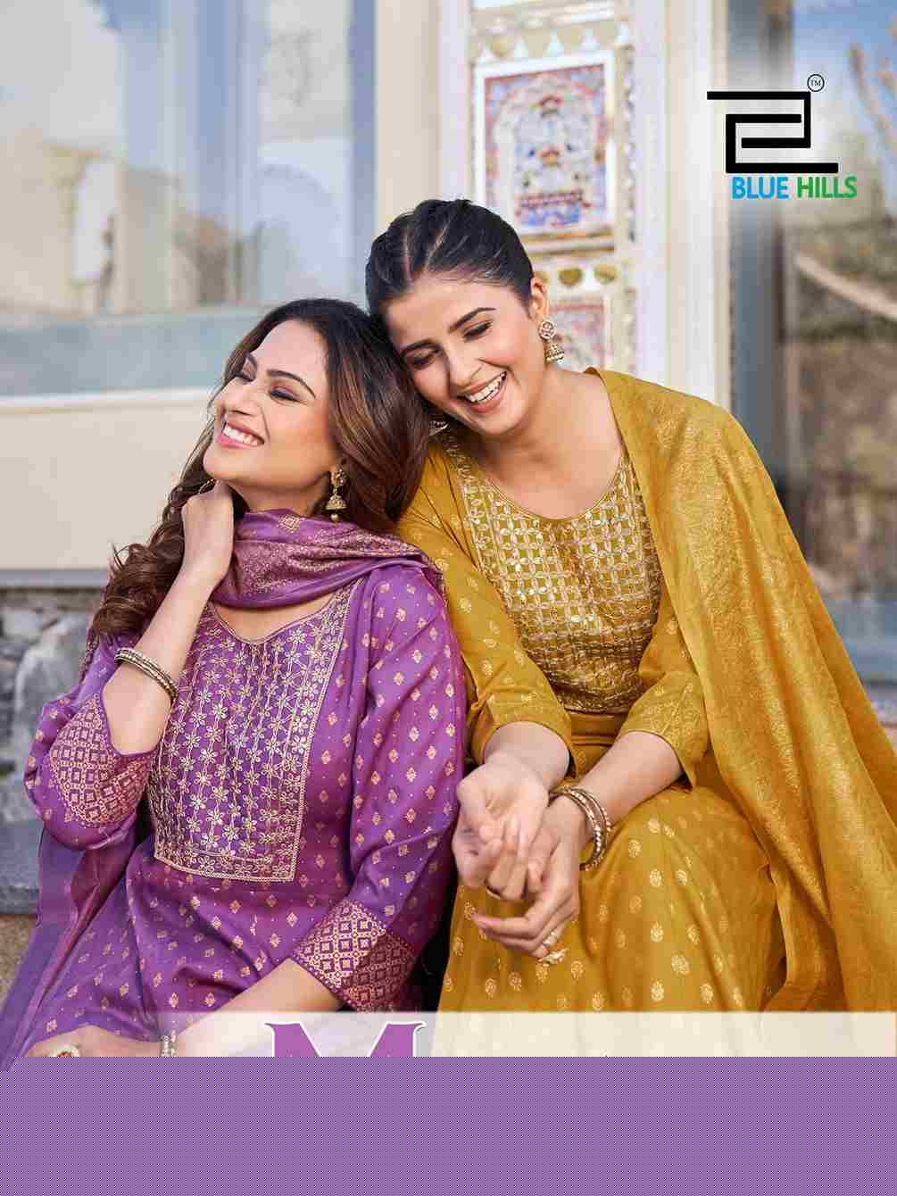 Meera Vol-3 By Blue Hills 3001 To 3007 Series Designer Festive Suits Beautiful Fancy Colorful Stylish Party Wear & Occasional Wear Rayon Dresses At Wholesale Price