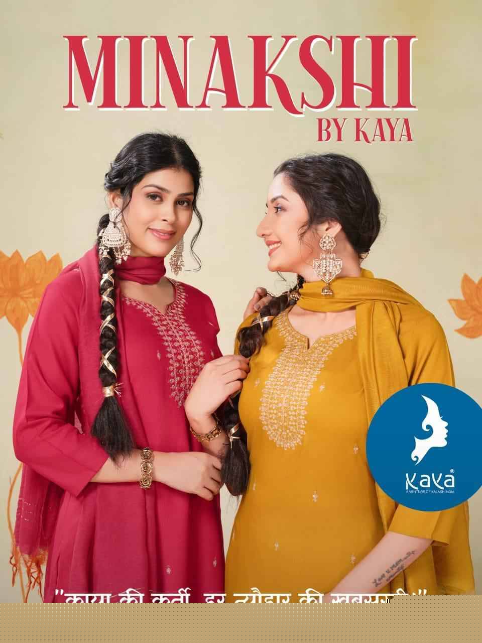 Minakshi By Kaya 01 To 06 Series Designer Stylish Fancy Colorful Beautiful Party Wear & Ethnic Wear Collection Rayon Slub Dresses At Wholesale Price