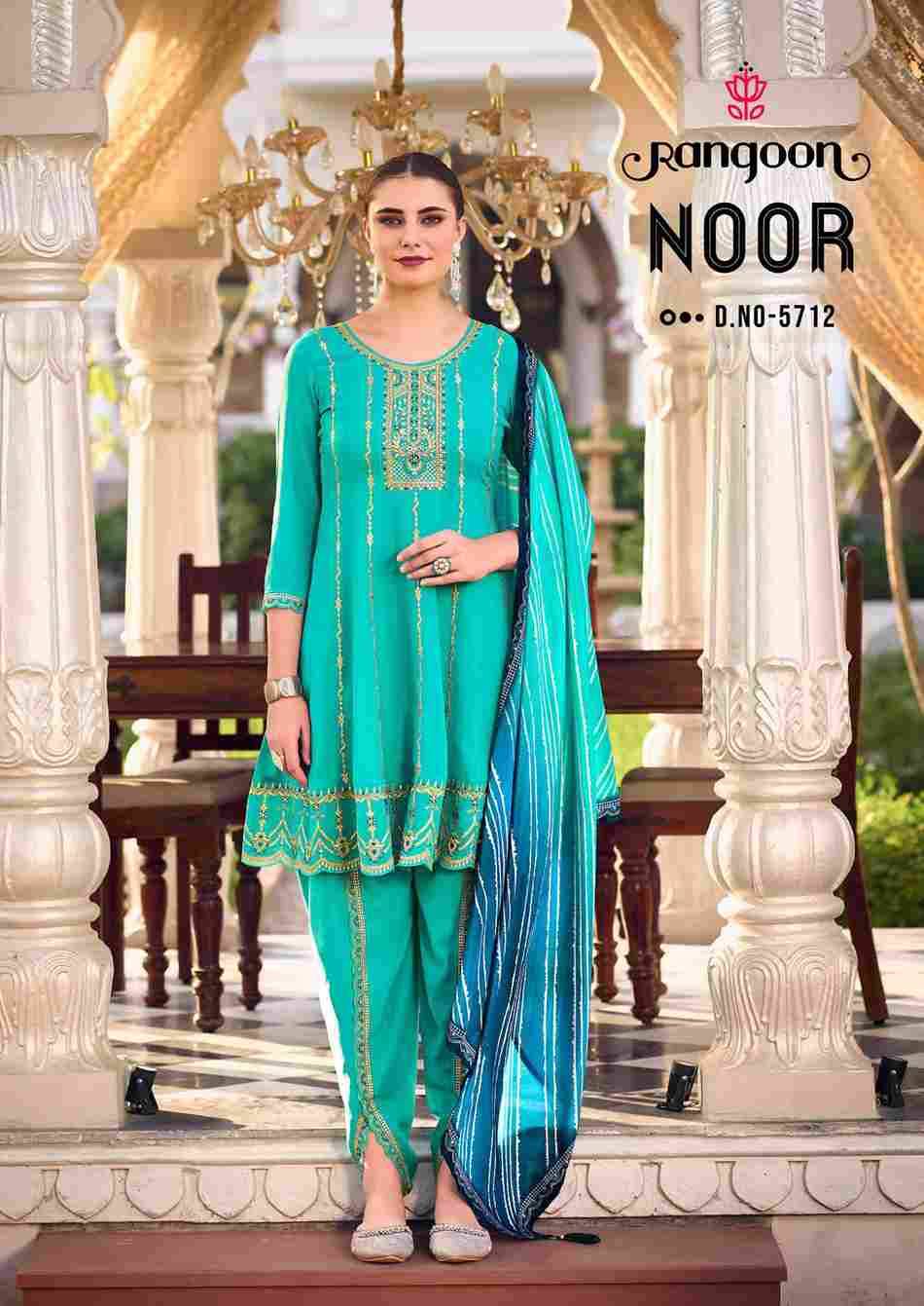 Noor By Rangoon 5711 To 5714 Series Beautiful Stylish Festive Suits Fancy Colorful Casual Wear & Ethnic Wear & Ready To Wear Georgette Dresses At Wholesale Price