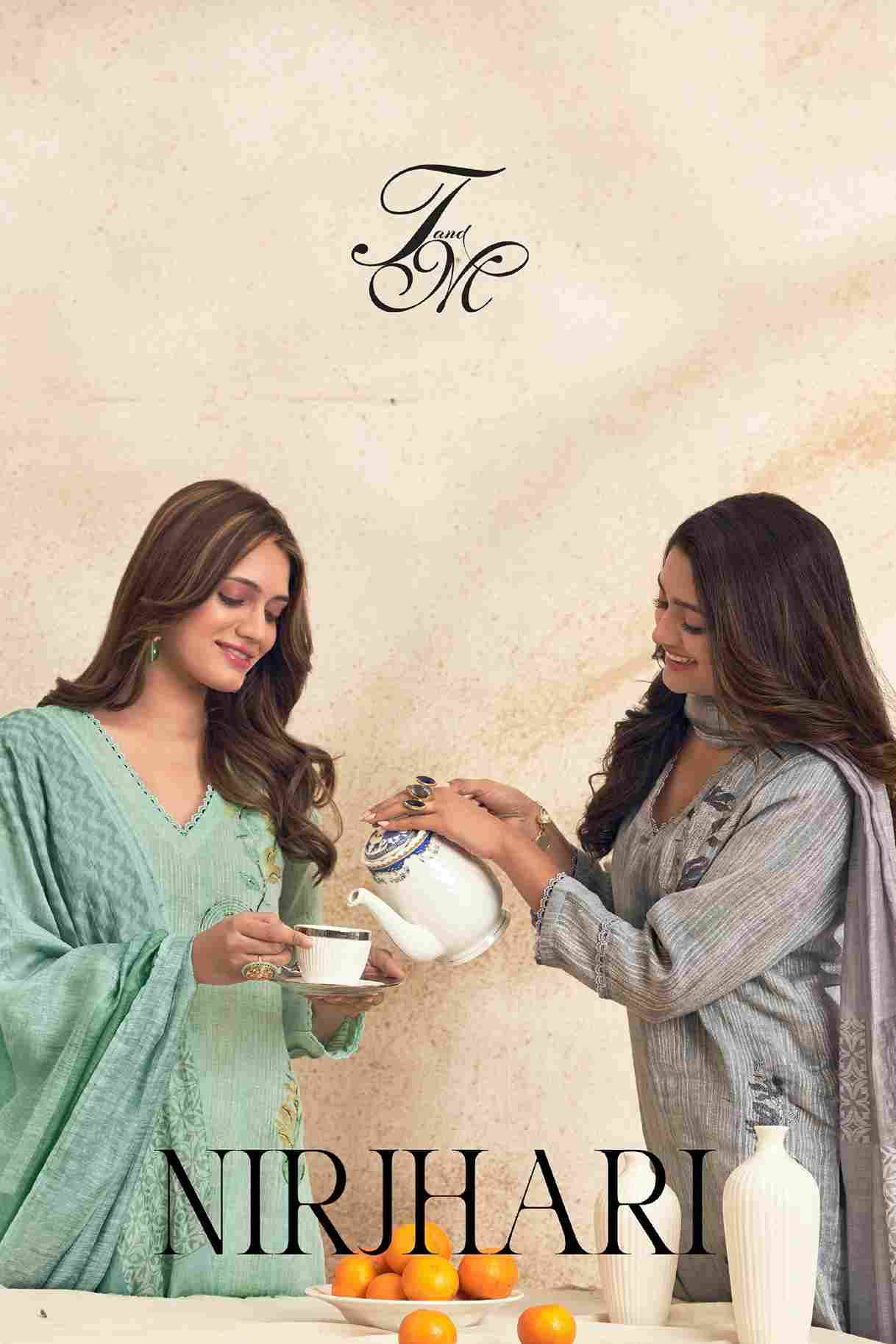 Nirjhari By T And M Designer Studio Beautiful Festive Suits Colorful Stylish Fancy Casual Wear & Ethnic Wear Pure Linen Dresses At Wholesale Price